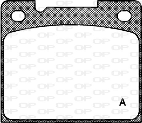 OPEN PARTS stabdžių trinkelių rinkinys, diskinis stabdys BPA0039.30